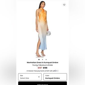 Young Fabulous & Broke Kumquat Ombre Dress